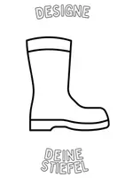 Vorschau - Arbeitsblätter - Gummistiefel Kunst Gummi Stiefel Winter Ausmalbilder selbst designen ausmalen - Seite 2