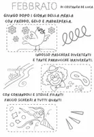 anteprima - Materiale per pittura e bricolage - FEBBRAIO poesia illustrata - Pagina 1