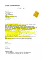 Vorschau - Arbeitsblätter - Arbeitsblatt: Fehlerhaftes Rezept Waffeln - Seite 1