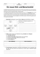 Vorschau - Arbeitsblätter - Ein neues Weltbild - Arbeitsblatt - Seite 1
