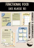 Vorschau - Arbeitsblätter - Functional Food - Funktionelle Lebensmittel (AES Klasse 10) - Deckblatt