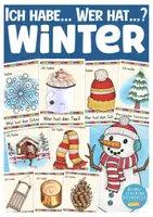 Vorschau - Spiele - Winter "Ich habe ... wer hat ... ? Spiel Deutsch Grundschule - Deckblatt