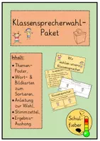 Vorschau - Arbeitsblätter - Klassensprecherwahl-Paket - Deckblatt