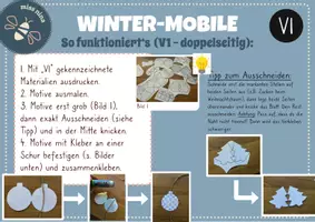 Vorschau - Mal- und Bastelvorlagen - Winter-Mobile zum Selberbasteln ❄️☃️ - Seite 3