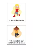 Vorschau - Bildkarten - Bewegungspause - Würfel mit Einstecktaschen - Seite 2