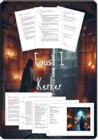 Vorschau - Arbeitsblätter - Zwischen Licht und Schatten: Die Kerkerszene als Spiegel der Seele - Deckblatt