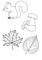Vorschau - Arbeitsblätter - Schwungübungen Thema Herbst: 🐿🍄🍂 - Seite 2