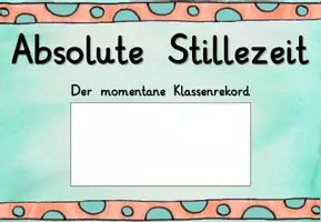 Vorschau - Poster - Absolute Stillezeit- Plakat - Deckblatt
