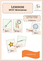 Vorschau - Fördermaterial/Inklusion - Zwei Lesedosen zur Übung von st/sp - Seite 1