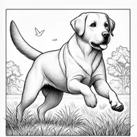 Vorschau - Mal- und Bastelvorlagen - Labrador Ausmalbilder (50 Malvorlagen) inkl. Stundenentwurf (PDF) - Seite 2