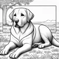 Vorschau - Mal- und Bastelvorlagen - Labrador Ausmalbilder (50 Malvorlagen) inkl. Stundenentwurf (PDF) - Seite 3