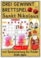Vorschau - Spiele - Heiliger Nikolaus Ethik Religion Klasse 3-6 WÜRFELSPIEL - Deckblatt