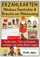 Vorschau - Fördermaterial/Inklusion - Nikolaus Geschichte & Nikolaustag Grundschule Erzählkarten - Deckblatt