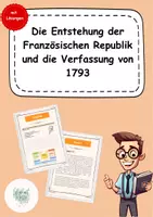 Vorschau - Arbeitsblätter - Frankreich wird eine Republik - Deckblatt