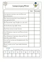 Vorschau - Arbeitsblätter - Lesespaziergang Winter für Klasse 2/3 - Seite 3