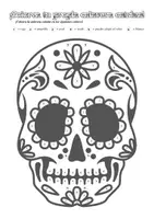 Vorschau - Bildkarten - 💀 Día de los Muertos - Calavera Catrina - Ausmalbilder 💀 - Seite 3