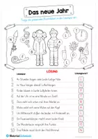 Vorschau - Arbeitsblätter - Lesespur zu Silvester (Neujahr) - Seite 2