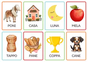 anteprima - Flashcard - Le prime parole, giochiamo insieme! - Pagina di copertina