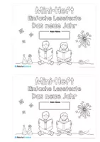 Vorschau - Arbeitsblätter - Mini-Heft: Lesetexte zum neuen Jahr (1. & 2. Klasse) - Seite 1