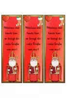 Vorschau - Mal- und Bastelvorlagen - Lesezeichen Nikolaus zum Verschenken / Gruß Nikolaustag - Seite 3