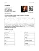 Vorschau - Arbeitsblätter - Mi Argentina (Alejandro Lerner) – Comprensión auditiva (canción sobre Argentina) - Deckblatt