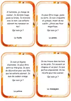 Aperçu - Cartes / Images - Devinettes d'automne - Page 1