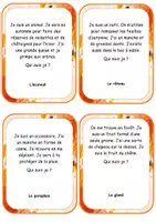 Aperçu - Cartes / Images - Devinettes d'automne - Page de couverture