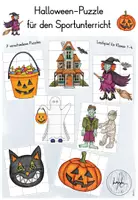 Vorschau - Spiele - Laufspiel - Halloween-Puzzle für den Sportunterricht - Deckblatt