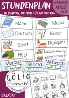 Vorschau - Spiele - Stundenplan - Bildkarten, Hefteintrag, Lausch-, Lege und Lesespiele - Seite 1