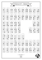 Vorschau - Arbeitsblätter - Blindenschrift / Brailleschrift Übungsblätter - Seite 1