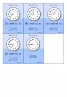Vorschau - Stationenlernen - Lesespiel „Ich habe… wer hat…“ - Uhr - Dreiviertel Stunde - Spiel 4 „21:45“ - Seite 3