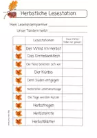 Vorschau - Arbeitsblätter - Herbstliche Tandemlesestationen Klasse 2/3 - Seite 3