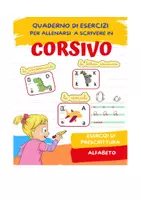 anteprima - Materiale di supporto/inclusione - Anteprima - Quaderno per Imparare a scrivere in corsivo - Pagina di copertina