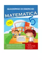 anteprima - Materiale di supporto/inclusione - Anteprima Libro - Quaderno di esercizi MATEMATICA 5 - Pagina di copertina