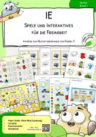 Vorschau - Stationenlernen - ie - langes ie - Spiele und Interaktives für die Freiarbeit und Stationen - Deckblatt