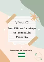 Vista previa - Para docentes: organización, planificación y formación - Oposiciones PT Andalucía: Esquema tema 13 - Portada