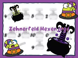 Vorschau - Arbeitsblätter - Zehnerfeld Hexenjagd - Deckblatt