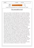 Vorschau - Arbeitsblätter - Leseverständnis 3. Klasse "Die verzauberte Insel" - Deckblatt