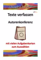 Vorschau - Aufgabenkarten - Texte verfassen: Autorenkonferenz - Deckblatt