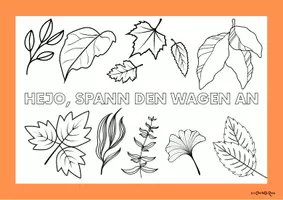 Vorschau - Arbeitsblätter - Hejo, spann den Wagen an: Bastelbogen & Bilderkarten / Musik Lied im Herbst - Seite 1