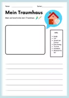 Vorschau - Arbeitsblätter - Arbeitsblatt: Mein Traumhaus - Seite 1