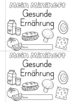 Vorschau - Arbeitsblätter - Gesunde Ernährung - Miniheft - differenzierbar einsetzen - Seite 1