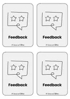 Vorschau - Fördermaterial/Inklusion - Feedback-Karten zu Präsentationen - Seite 1