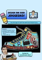forhåndsvisning - KUNST - trinn for trinn: Design din egen joggesko! (inkl. 2 maler) - omslagsark