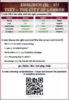 Vorschau - Arbeitsblätter - Englisch Test & Listening Comprehension - City of London (8) - Seite 2
