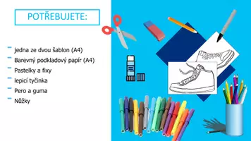 Náhled - umění - krok za krokem: Navrhněte si vlastní tenisky! (včetně 2 šablon) - boční 3