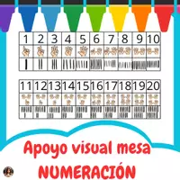 Vista previa - Refuerzo / NEE / Materiales de apoyo - Apoyo visual: Numeración - Portada