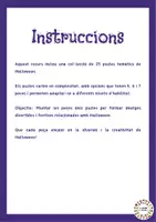 Vista previa - Tarjetas / Manipulativos - Puzles halloween (català) - página 1