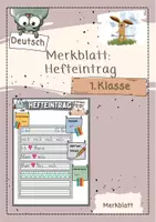 Vorschau - Merkblätter - Merkblatt: Hefteintrag - Deckblatt