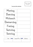 Vorschau - Merkblätter - Les jours de la semaine leçon - Deckblatt